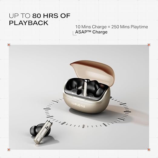 boAt Nirvana Zenith Pro (2025), 50dB Hybrid Adaptive ANC, TWS Ear Buds Wireless Earphones with mic (Platinum Gold) boAt Nirvana Zenith Pro (2025), 50dB Hybrid Adaptive ANC, TWS Ear Buds Wireless Earphones with mic (Platinum Gold)