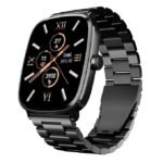 boAt Ultima Regal w/ 2.01”(5.10 cm) Crystal-Clear AMOLED Display, 1000 NITS Brightness,Premium Metal Body, Fitness Smart Watch for Men & Women (Steel Black)