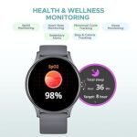 boAt Lunar Vista w/Large 1.52" (3.8 cm) HD Always on Display,550 Nits Brightness, Functional Crown,100+ Sports Mode, Fitness Smart Watch for Men & Women(Cool Grey)