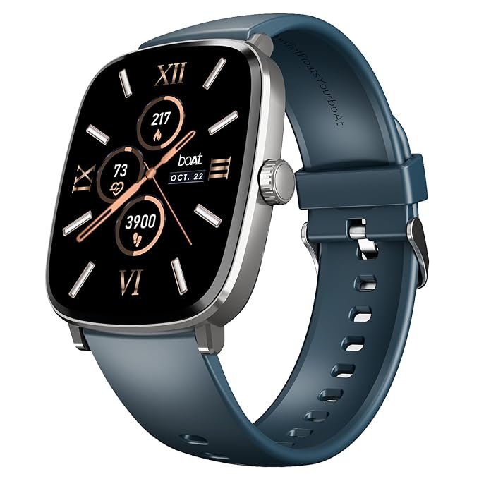 boAt Ultima Regal w/ 2.01”(5.10 cm) Crystal-Clear AMOLED Display, 1000 NITS Brightness,Premium Metal Body, Fitness Smart Watch for Men & Women (Blue) boAt Ultima Regal w/ 2.01”(5.10 cm) Crystal-Clear AMOLED Display, 1000 NITS Brightness,Premium Metal Body, Fitness Smart Watch for Men & Women (Blue)