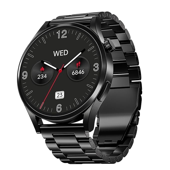 boAt Chrome Horizon, Video Watch Faces, 1.51” AMOLED Display, HRV & VO2 Max, Auto-Activity Detection, Heart Rate & SpO2 Monitor Smart Watch(Steel Black) boAt Chrome Horizon, Video Watch Faces, 1.51” AMOLED Display, HRV & VO2 Max, Auto-Activity Detection, Heart Rate & SpO2 Monitor Smart Watch(Steel Black)