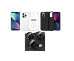 “4 in 1 Combo Pack for iPhone 14 pro – Space Black (Back Case + Camera Lens Protector + Tempered Glass + Unbreakable Membrane) “4 in 1 Combo Pack for iPhone 14 pro – Space Black (Back Case + Camera Lens Protector + Tempered Glass + Unbreakable Membrane)