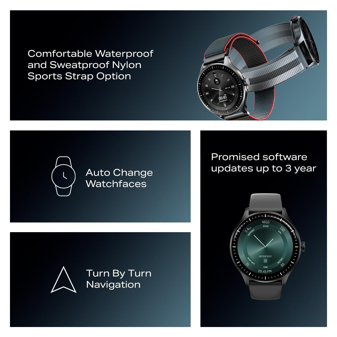 boAt Valour Watch 1 GPS, AI Based Auto Gym, in Built GPS, Advanced X2 Chip, 6-axis sensors, 3 ATM,15 Days Battery,1.43" AMOLED Display w/Gorilla Glass Smart Watches for Men & Women (Grey) boAt Valour Watch 1 GPS, AI Based Auto Gym, in Built GPS, Advanced X2 Chip, 6-axis sensors, 3 ATM,15 Days Battery,1.43" AMOLED Display w/Gorilla Glass Smart Watches for Men & Women (Grey)