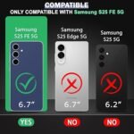 Silicone Soft Back Cover Case for Samsung Galaxy S25 FE (Black)\ Camera Lens Protector\ Membrane Scratch Guard\ Tempered Glass (4 Combo) Silicone Soft Back Cover Case for Samsung Galaxy S25 FE (Black)\ Camera Lens Protector\ Membrane Scratch Guard\ Tempered Glass (4 Combo)