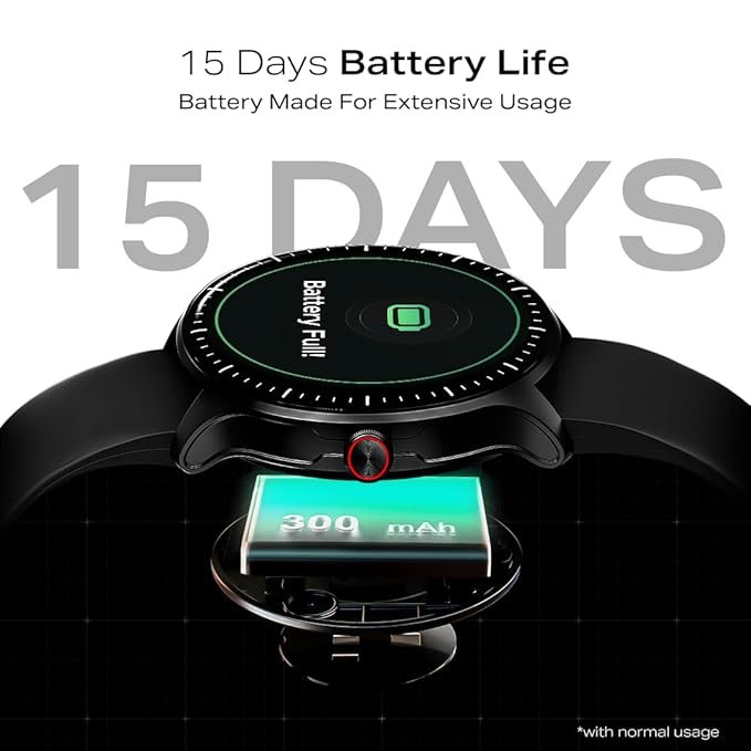 boAt Valour Watch 1 GPS, AI Based Auto Gym, in Built GPS, Advanced X2 Chip, 6-axis sensors, 3 ATM,15 Days Battery,1.43" AMOLED Display w/Gorilla Glass Smart Watches for Men & Women (Black) boAt Valour Watch 1 GPS, AI Based Auto Gym, in Built GPS, Advanced X2 Chip, 6-axis sensors, 3 ATM,15 Days Battery,1.43" AMOLED Display w/Gorilla Glass Smart Watches for Men & Women (Black)