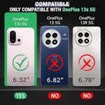 4 in 1 Combo Pack for OnePlus 13s 5G –Transparent (Back Cover + Camera Lens Protector + Tempered Glass + Unbreakable Membrane)