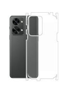 4 in 1 Combo Pack for OnePlus Nord 2T 5G –Transparent (Back Cover + Camera Lens Protector + Tempered Glass + Unbreakable Membrane)