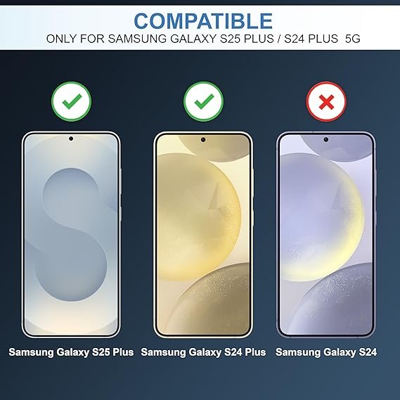 Silicone Soft Back Cover Case for Samsung Galaxy S25 Plus 5G (Transparent)\ Camera Lens Protector\ Membrane Scratch Guard\ Tempered Glass(4 In 1 Combo) Silicone Soft Back Cover Case for Samsung Galaxy S25 Plus 5G (Transparent)\ Camera Lens Protector\ Membrane Scratch Guard\ Tempered Glass(4 In 1 Combo)