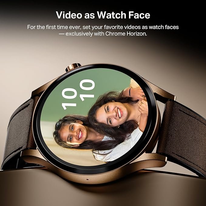 boAt Chrome Horizon, Video Watch Faces, 1.51” AMOLED Display, HRV & VO2 Max, Heart Rate & SpO2 Monitor Smart Watch(Coco Brown) boAt Chrome Horizon, Video Watch Faces, 1.51” AMOLED Display, HRV & VO2 Max, Heart Rate & SpO2 Monitor Smart Watch(Coco Brown)