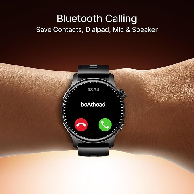 boAt New Launch Ultima Prime smartwatch with 1.43” AMOLED Display, Personalized Fitness Nudges, Functional Crown,100+ Sports Modes, Watch Face Studio (Black) boAt New Launch Ultima Prime smartwatch with 1.43” AMOLED Display, Personalized Fitness Nudges, Functional Crown,100+ Sports Modes, Watch Face Studio (Black)