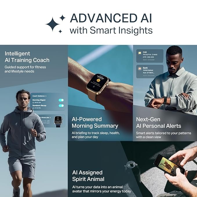 Boat Chrome Endeavour, 1.96” (4.97 cm) AMOLED Display, AI Coach Health Insights, Advanced S1 Processor, Smart Watch for Men & Women (Cocoa Brown) Boat Chrome Endeavour, 1.96” (4.97 cm) AMOLED Display, AI Coach Health Insights, Advanced S1 Processor, Smart Watch for Men & Women (Cocoa Brown)