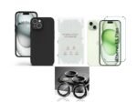 4 in 1 Combo Pack for iPhone 15 Plus black (Back Case + Camera Lens Protector + Tempered Glass + Unbreakable Membrane) 4 in 1 Combo Pack for iPhone 15 Plus black (Back Case + Camera Lens Protector + Tempered Glass + Unbreakable Membrane)
