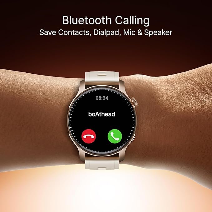 boAt New Launch Ultima Prime smartwatch with 1.43” AMOLED Display, Personalized Fitness Nudges, Functional Crown,100+ Sports Modes, Watch Face Studio (Rose Gold) boAt New Launch Ultima Prime smartwatch with 1.43” AMOLED Display, Personalized Fitness Nudges, Functional Crown,100+ Sports Modes, Watch Face Studio (Rose Gold)