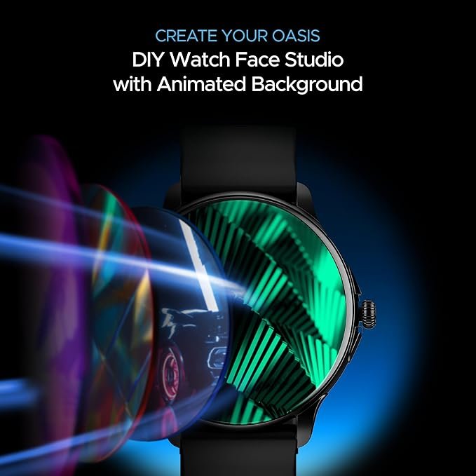 boAt Lunar Oasis w/TBT Navigation, QR Tray, Watch Face Studio, Bluetooth Calling, Emergency SOS 1.43" (3.6 cm) AMOLED Display Fitness Smart Watch for Men & Women(Olive Green) boAt Lunar Oasis w/TBT Navigation, QR Tray, Watch Face Studio, Bluetooth Calling, Emergency SOS 1.43" (3.6 cm) AMOLED Display Fitness Smart Watch for Men & Women(Olive Green)