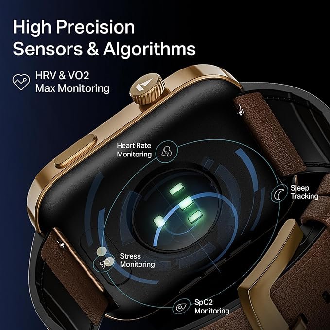 Boat Chrome Endeavour, 1.96” (4.97 cm) AMOLED Display, AI Coach Health Insights, Advanced S1 Processor, Smart Watch for Men & Women (Cocoa Brown) Boat Chrome Endeavour, 1.96” (4.97 cm) AMOLED Display, AI Coach Health Insights, Advanced S1 Processor, Smart Watch for Men & Women (Cocoa Brown)