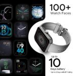 boAt Ultima Call Max Smart Watch w/ 2" Big HD Display, Advanced BT Calling, 100+ Sports Modes, 10 Days Battery Life, Multiple Watch Faces, IP68, HR & SpO2, Sedentary Alerts(Cool Grey)