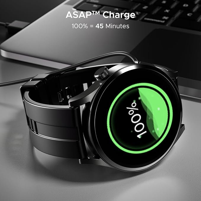 boAt Chrome Horizon, Video Watch Faces, 1.51” AMOLED Display, HRV & VO2 Max, Auto-Activity Detection, HR & SpO2 Monitor Smart Watch(Midnight Black) boAt Chrome Horizon, Video Watch Faces, 1.51” AMOLED Display, HRV & VO2 Max, Auto-Activity Detection, HR & SpO2 Monitor Smart Watch(Midnight Black)