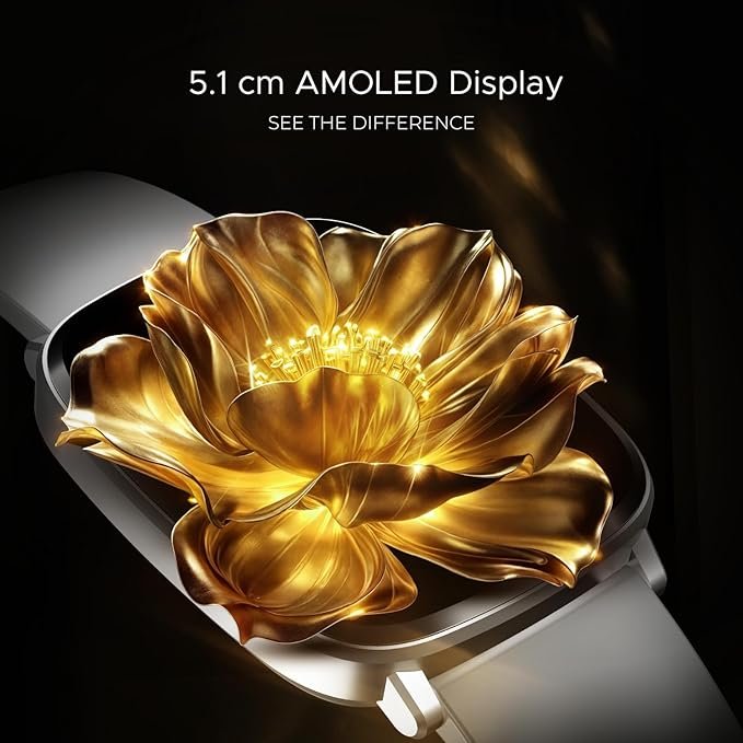 boAt Ultima Regal w/ 2.01”(5.10 cm) Crystal-Clear AMOLED Display, 1000 NITS Brightness,Premium Metal Body, Fitness Smart Watch for Men & Women (Cool Grey) boAt Ultima Regal w/ 2.01”(5.10 cm) Crystal-Clear AMOLED Display, 1000 NITS Brightness,Premium Metal Body, Fitness Smart Watch for Men & Women (Cool Grey)