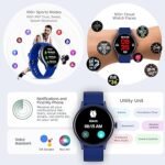 boAt Lunar Vista w/ 1.52" (3.8 cm) HD Display, Advanced Bluetooth Calling, Functional Crown,100+ Sports Mode, Smart Watch for Men & Women(Deep Blue)