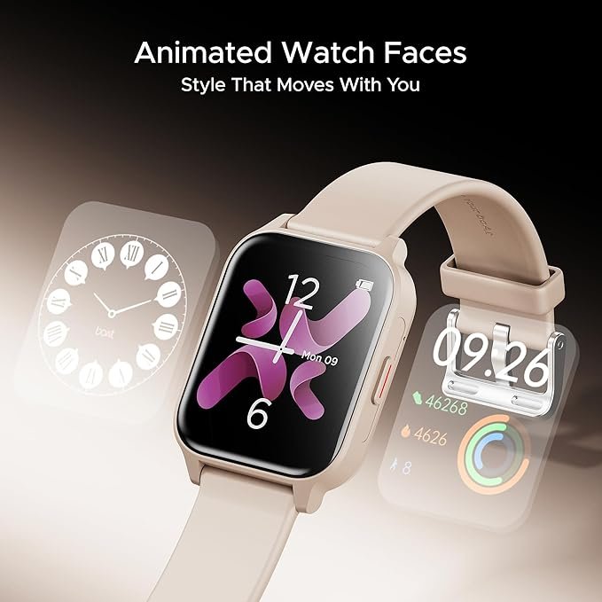 boAt Wave Call 2 Plus Smart Watch w/Bilingual Support (Hindi/English), 1.96”(4.97 cm) HD Display, BT Calling, 100+Sports Modes, Animated Watch Faces, Voice Assistant(Cherry Blossom) boAt Wave Call 2 Plus Smart Watch w/Bilingual Support (Hindi/English), 1.96”(4.97 cm) HD Display, BT Calling, 100+Sports Modes, Animated Watch Faces, Voice Assistant(Cherry Blossom)