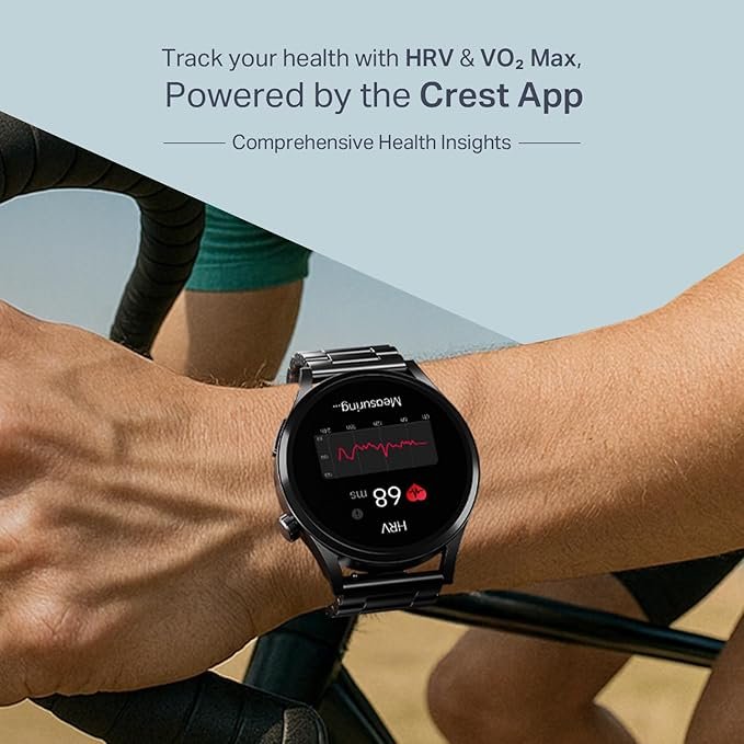 boAt Chrome Horizon, Video Watch Faces, 1.51” AMOLED Display, HRV & VO2 Max, Auto-Activity Detection, Heart Rate & SpO2 Monitor Smart Watch(Steel Black) boAt Chrome Horizon, Video Watch Faces, 1.51” AMOLED Display, HRV & VO2 Max, Auto-Activity Detection, Heart Rate & SpO2 Monitor Smart Watch(Steel Black)