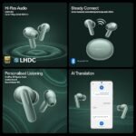 OnePlus Buds 4 TWS Earbuds with Upto 55dB Real-time ANC, Adaptive Mode, Dual Drivers and DACs, 3D Audio, Upto 45hrs Music Playback (Green)