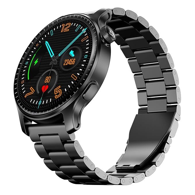 boAt New Launch Ultima Prime smartwatch with 1.43” AMOLED Display, Personalized Fitness Nudges, Functional Crown,100+ Sports Modes, Watch Face Studio (Steel Black) boAt New Launch Ultima Prime smartwatch with 1.43” AMOLED Display, Personalized Fitness Nudges, Functional Crown,100+ Sports Modes, Watch Face Studio (Steel Black)
