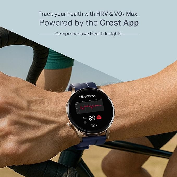 boAt Chrome Horizon, Video Watch Faces, 1.51” AMOLED Display, HRV & VO2 Max, Heart Rate & SpO2 Monitor Smart Watch(Royal Blue) boAt Chrome Horizon, Video Watch Faces, 1.51” AMOLED Display, HRV & VO2 Max, Heart Rate & SpO2 Monitor Smart Watch(Royal Blue)