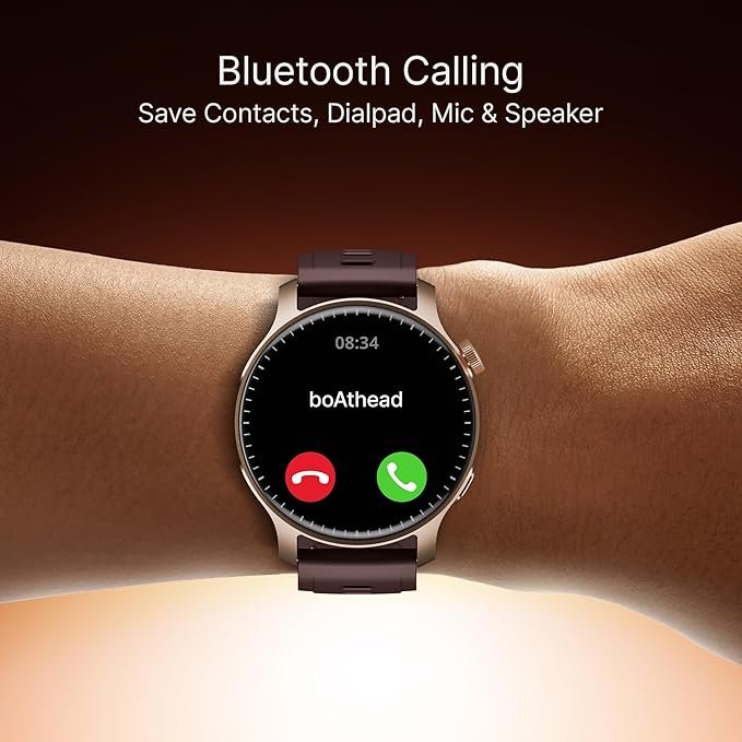 boAt New Launch Ultima Prime Smartwatch with 1.43" AMOLED Display, Personalized Fitness Nudges, Functional Crown,100+ Sports Modes, Watch Face Studio (Royal Berry), Brown boAt New Launch Ultima Prime Smartwatch with 1.43" AMOLED Display, Personalized Fitness Nudges, Functional Crown,100+ Sports Modes, Watch Face Studio (Royal Berry), Brown