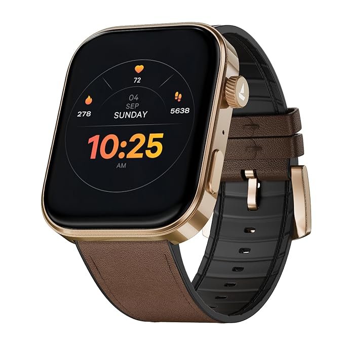 Boat Chrome Endeavour, 1.96” (4.97 cm) AMOLED Display, AI Coach Health Insights, Advanced S1 Processor, Smart Watch for Men & Women (Cocoa Brown) Boat Chrome Endeavour, 1.96” (4.97 cm) AMOLED Display, AI Coach Health Insights, Advanced S1 Processor, Smart Watch for Men & Women (Cocoa Brown)