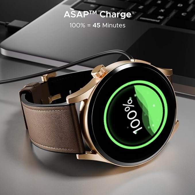 boAt Chrome Horizon, Video Watch Faces, 1.51” AMOLED Display, HRV & VO2 Max, Heart Rate & SpO2 Monitor Smart Watch(Coco Brown) boAt Chrome Horizon, Video Watch Faces, 1.51” AMOLED Display, HRV & VO2 Max, Heart Rate & SpO2 Monitor Smart Watch(Coco Brown)