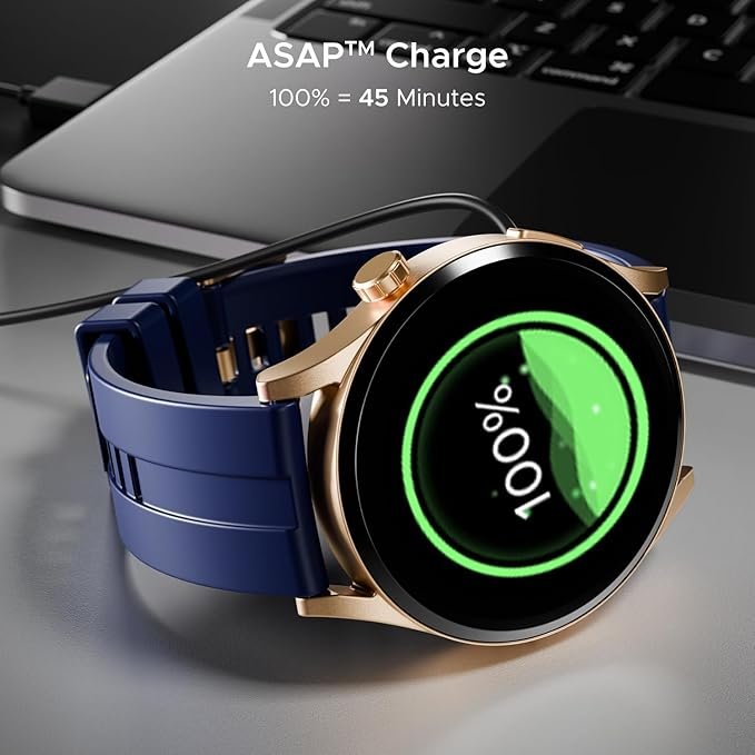 boAt Chrome Horizon, Video Watch Faces, 1.51” AMOLED Display, HRV & VO2 Max, Heart Rate & SpO2 Monitor Smart Watch(Royal Blue) boAt Chrome Horizon, Video Watch Faces, 1.51” AMOLED Display, HRV & VO2 Max, Heart Rate & SpO2 Monitor Smart Watch(Royal Blue)