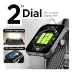 boAt Ultima Call Max Smart Watch w/ 2" Big HD Display, Advanced BT Calling, 100+ Sports Modes, 10 Days Battery Life, Multiple Watch Faces, IP68, HR & SpO2, Sedentary Alerts(Cool Grey)