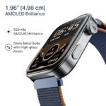 Boat Chrome Endeavour, 1.96” (4.97 cm) AMOLED Display, AI Coach Health Insights, Advanced S1 Processor, Auto Heart Rate, HRV, VO2 Max, Stress, TBT, IP68, Smart Watch for Men & Women (Fusion Blue) Boat Chrome Endeavour, 1.96” (4.97 cm) AMOLED Display, AI Coach Health Insights, Advanced S1 Processor, Auto Heart Rate, HRV, VO2 Max, Stress, TBT, IP68, Smart Watch for Men & Women (Fusion Blue)
