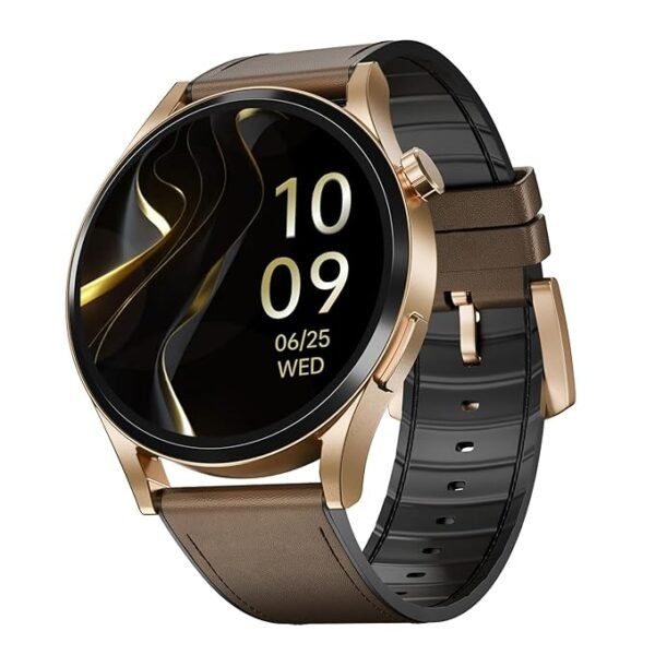 boAt Chrome Horizon, Video Watch Faces, 1.51” AMOLED Display, HRV & VO2 Max, Heart Rate & SpO2 Monitor Smart Watch(Coco Brown)