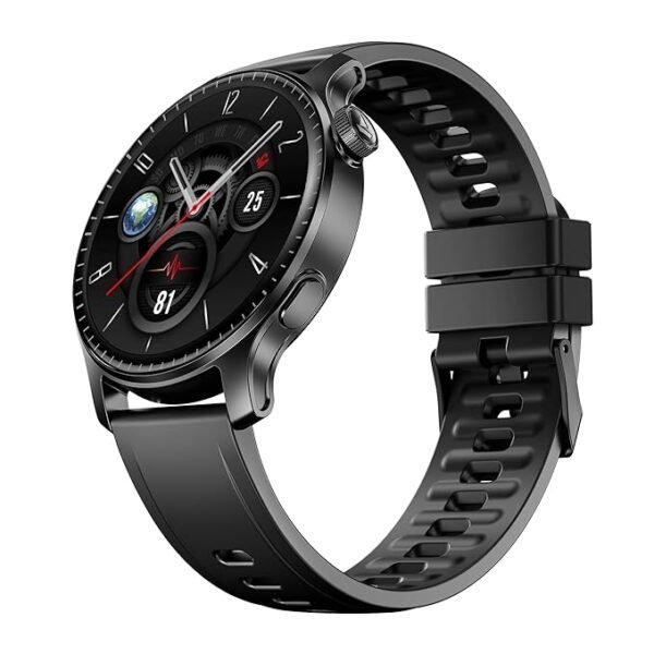 boAt New Launch Ultima Prime smartwatch with 1.43” AMOLED Display, Personalized Fitness Nudges, Functional Crown,100+ Sports Modes, Watch Face Studio (Black)