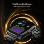 boAt Ultima Regal w/ 2.01”(5.10 cm) Crystal-Clear AMOLED Display, 1000 NITS Brightness,Premium Metal Body, Fitness Smart Watch for Men & Women (Steel Black)