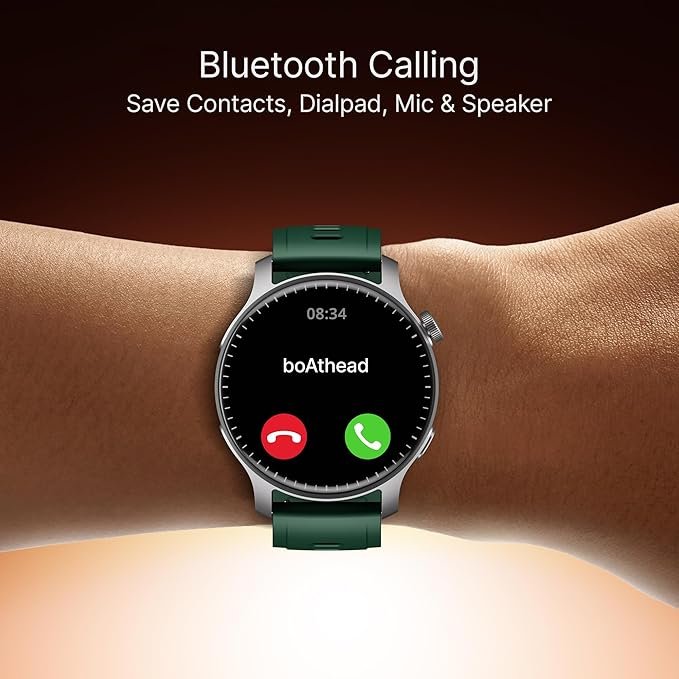 boAt New Launch Ultima Prime smartwatch with 1.43” AMOLED Display, Personalized Fitness Nudges, Functional Crown,100+ Sports Modes, Watch Face Studio (Green) boAt New Launch Ultima Prime smartwatch with 1.43” AMOLED Display, Personalized Fitness Nudges, Functional Crown,100+ Sports Modes, Watch Face Studio (Green)