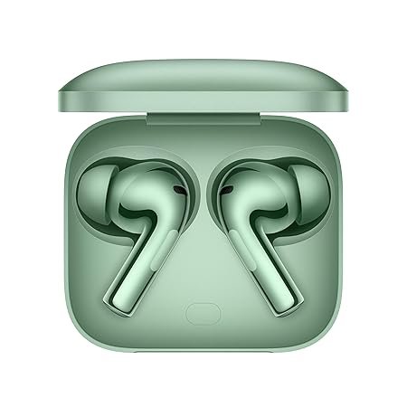 OnePlus Buds 3 Truly Wireless Bluetooth Earbuds with Upto 49Db Smart ANC,Hi-Res Sound Quality,in Ear,Sliding Volume Control,10Mins for 7Hours Fast Charging with Upto 44Hrs Playback (Green)