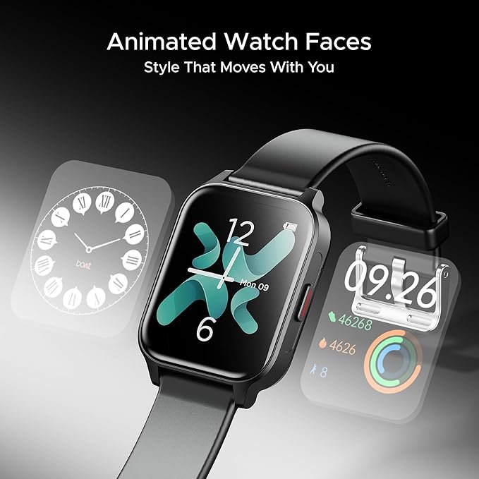 boAt Wave Call 2 Plus Smart Watch w/Bilingual Support (Hindi/English), 1.96”(4.97 cm) HD Display, BT Calling, 100+Sports Modes, Animated Watch Faces, Voice Assistant(Active Black) boAt Wave Call 2 Plus Smart Watch w/Bilingual Support (Hindi/English), 1.96”(4.97 cm) HD Display, BT Calling, 100+Sports Modes, Animated Watch Faces, Voice Assistant(Active Black)