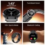 boAt New Launch Ultima Prime smartwatch with 1.43” AMOLED Display, Personalized Fitness Nudges, Functional Crown,100+ Sports Modes, Watch Face Studio (Black) boAt New Launch Ultima Prime smartwatch with 1.43” AMOLED Display, Personalized Fitness Nudges, Functional Crown,100+ Sports Modes, Watch Face Studio (Black)