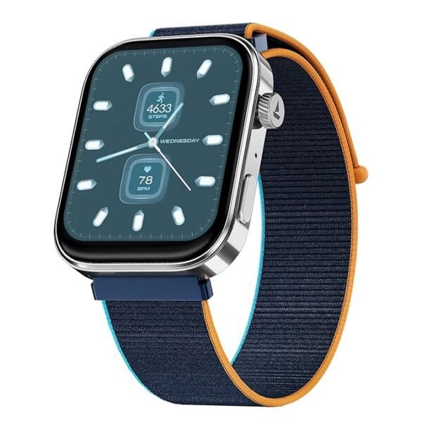 Boat Chrome Endeavour, 1.96” (4.97 cm) AMOLED Display, AI Coach Health Insights, Advanced S1 Processor, Auto Heart Rate, HRV, VO2 Max, Stress, TBT, IP68, Smart Watch for Men & Women (Fusion Blue)