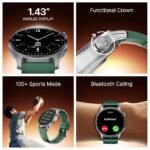 boAt New Launch Ultima Prime smartwatch with 1.43” AMOLED Display, Personalized Fitness Nudges, Functional Crown,100+ Sports Modes, Watch Face Studio (Green) boAt New Launch Ultima Prime smartwatch with 1.43” AMOLED Display, Personalized Fitness Nudges, Functional Crown,100+ Sports Modes, Watch Face Studio (Green)