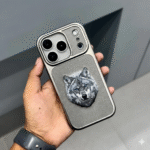 Back Cover Case Compatible with iPhone 17 Pro Max Case with Magsafe- Leather- Husky (Grey)