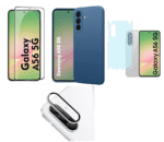 Silicone Soft Back Cover Case for Samsung Galaxy A56 5G (Blue)\ Camera Lens Protector\ Membrane Scratch Guard\ Tempered Glass (4 Combo) Silicone Soft Back Cover Case for Samsung Galaxy A56 5G (Blue)\ Camera Lens Protector\ Membrane Scratch Guard\ Tempered Glass (4 Combo)