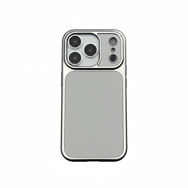 Back Cover for iPhone 17 Pro Max | Luxury Soft | Leather Case with Shockproof Protection | MagSafe (Grey)