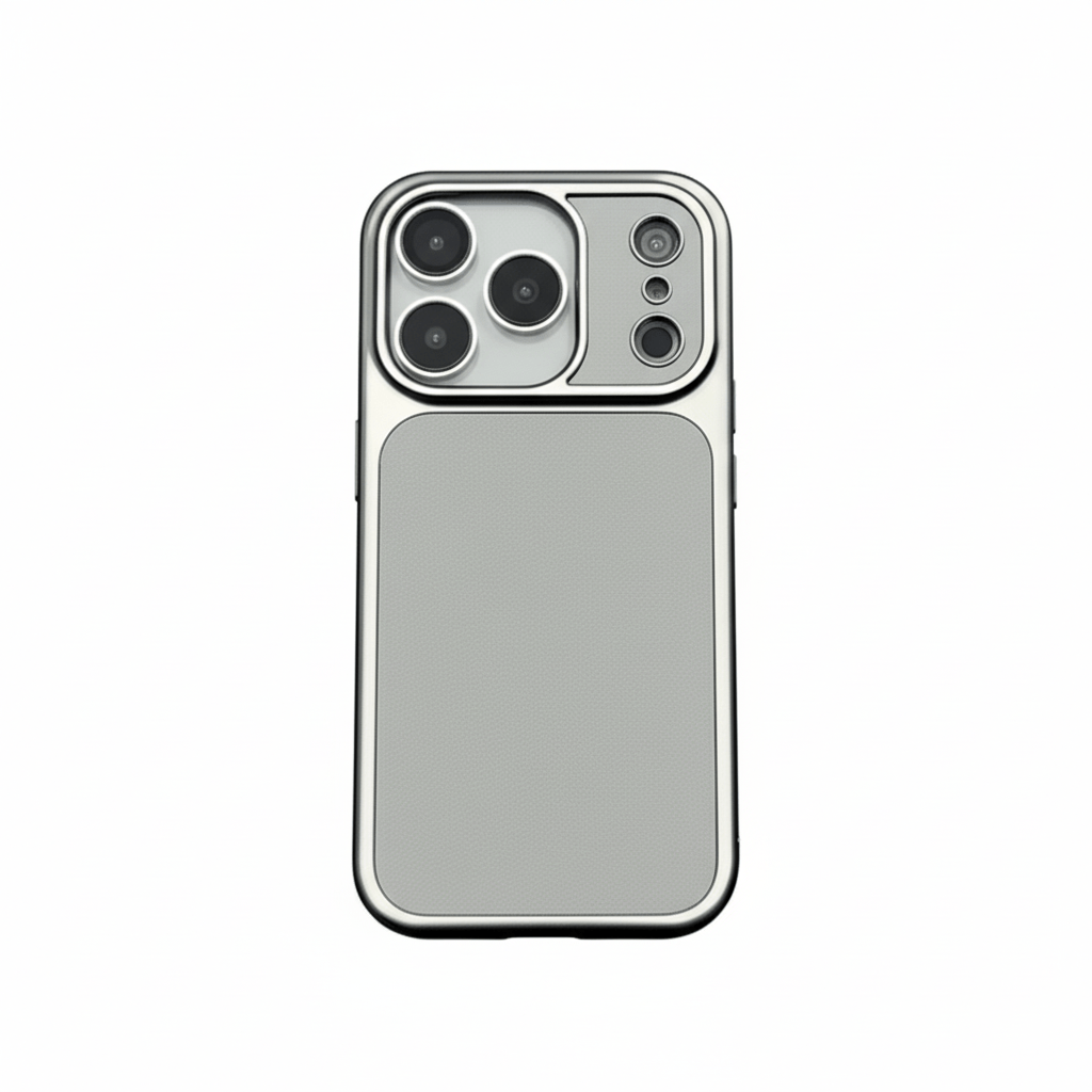 Back Cover for iPhone 17 Pro Max | Luxury Soft | Leather Case with Shockproof Protection | MagSafe (Grey)