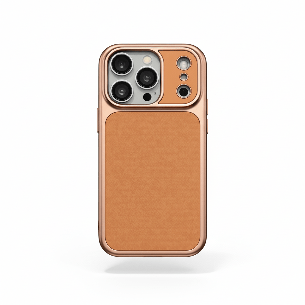 Back Cover for iPhone 17 Pro Max | Luxury Soft PU Leather Case with Shockproof Protection | Magsafe-Brown