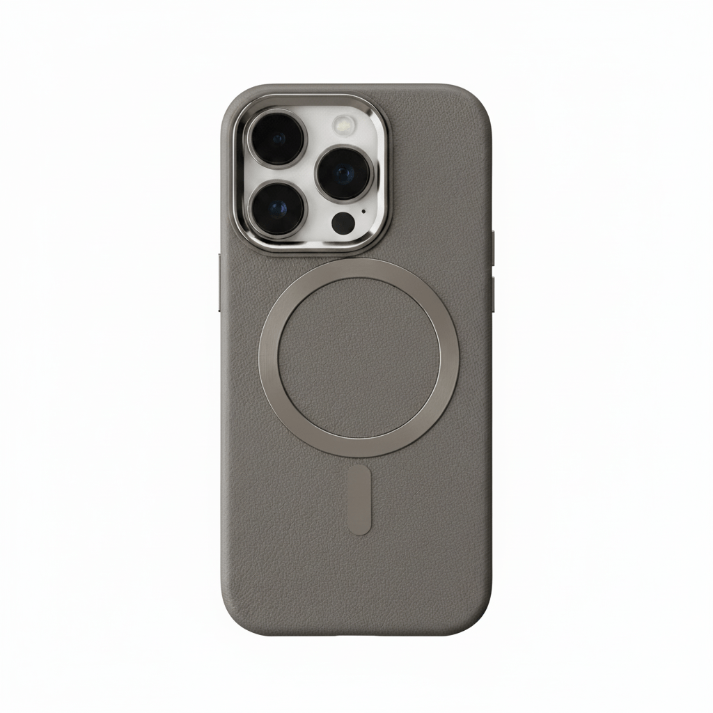 iPhone 14 Pro Magnetic Case Clear, Compatible with Magsafe Charging, Slim Fit Protective Phone Case (Grey)