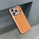 Back Cover for iPhone 17 Pro Max | Luxury Soft PU Leather Case with Shockproof Protection | Magsafe-Brown